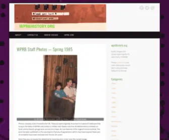 WPRbhistory.org(WPRB History) Screenshot