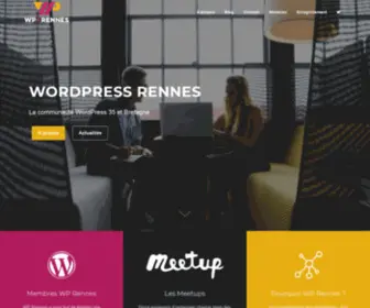 Wprennes.fr(Communauté WordPress 35 et Bretagne) Screenshot