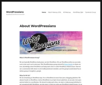 Wpressians.net(Bangladeshi WordPress Community) Screenshot