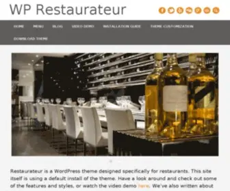 Wprestaurateur.com(WordPress Restaurant Theme) Screenshot