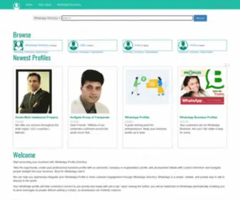 Wprofiles.com(Built for WhatsApp Business users) Screenshot