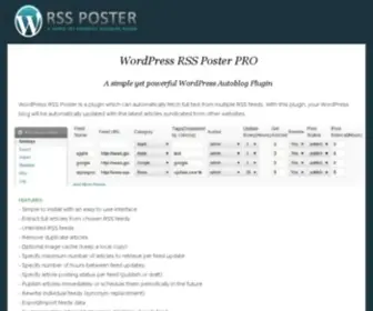 WPRSsposter.com(WordPress RSS Poster) Screenshot