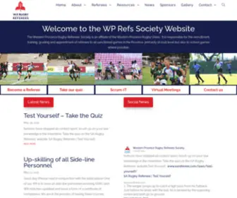 Wprugbyrefs.co.za(WP Rugby Referees Society) Screenshot