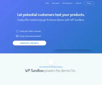 Wpsandbox.pro(Sandbox) Screenshot