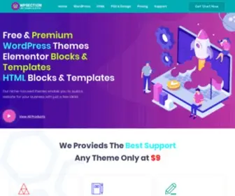 Wpsection.com(Responsive HTML 5 Template) Screenshot