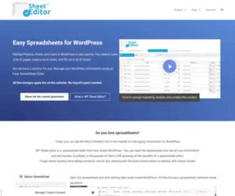 WPsheeteditor.com(Bulk Edit WooCommerce Products and Posts in a Spreadsheet) Screenshot