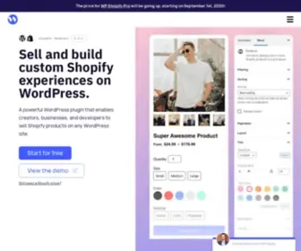 WPshop.io(Sell Your Shopify Products on WordPress) Screenshot