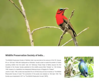 Wpsidoon.org(Wildlife Preservation Society of India…) Screenshot