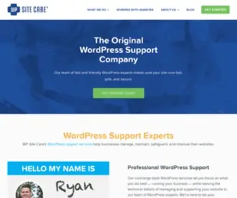 Wpsitecare.com(Trusted WordPress Support) Screenshot