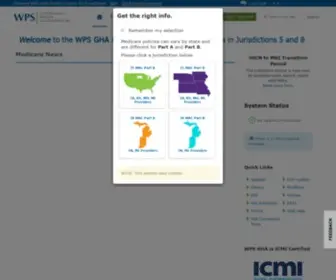 WPsmedicare.com(Wisconsin Physicians Service Insurance Corporation (WPS)) Screenshot