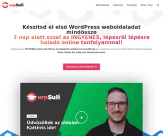Wpsuli.hu(Ingyenes WordPress tanfolyam) Screenshot