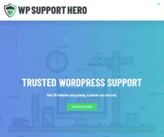 Wpsupporthero.com(WordPress Support and Maintenance from WP SUPPORT HERO) Screenshot