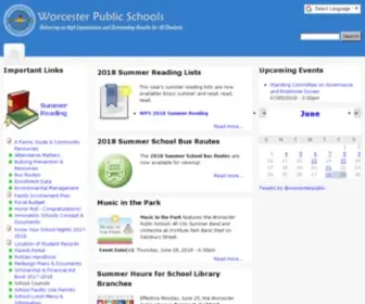 WPsweb.com(Worcester Public Schools) Screenshot