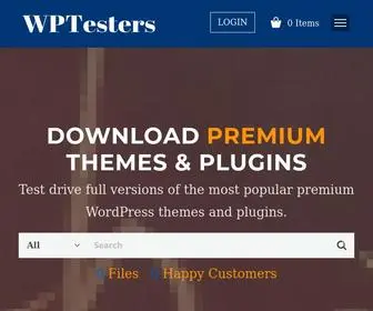 Wptesters.org(WP Testers) Screenshot