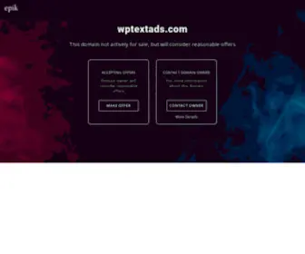 Wptextads.com(Wptextads) Screenshot