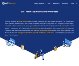 WPtheme.fr(WPTheme vous propose le meilleur de WordPress) Screenshot