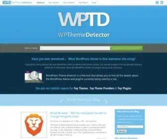 WPthemedetector.com(Did you ever wonder what WordPress theme or plugins) Screenshot