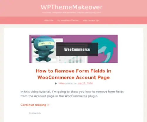 WPthememakeover.com(The HTML Templates and WordPress Themes Retouching Clinic) Screenshot