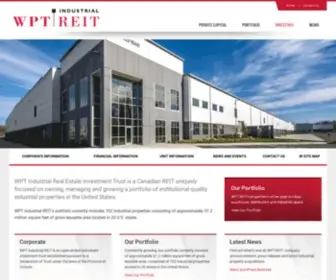 WPtreit.com(WPT Industrial REIT) Screenshot