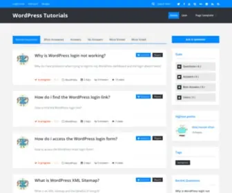 Wptutorials.org(WordPress Tutorials) Screenshot