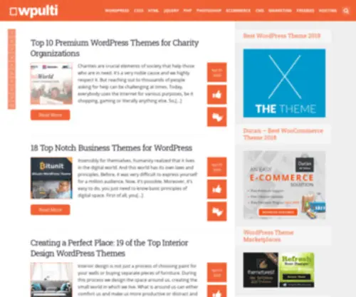 Wpulti.net(Web Design Magazine) Screenshot