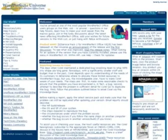 Wpuniverse.com(WordPerfect Universe) Screenshot