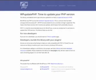 Wpupdatephp.com(WPupdatePHP) Screenshot