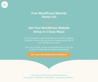 Wpwebsitestarterkit.com(WordPress Website Starter Kit) Screenshot