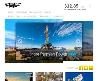 Wpxenergy.com(WPX Energy) Screenshot