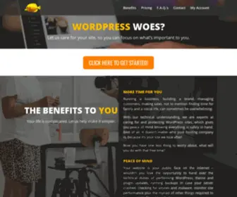 Wpyellowfish.com(WordPress care plans) Screenshot