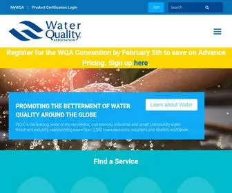 Wqa.org(Water Quality Association) Screenshot
