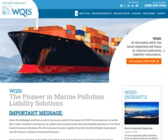 Wqis.com(WQIS Marine Pollution Insurance covers Cargo) Screenshot