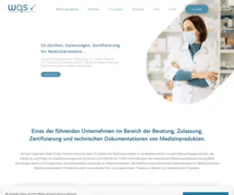 WQS.de(Beratung Zulassung und Zertifizierung Medizinprodukte unter MDR) Screenshot