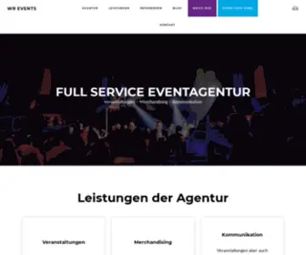 WR-Events.de(Von Veranstaltungen & Merchandising bis zu Kommunikation. Wir kennen deutschlandweit keine Grenzen) Screenshot