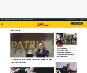 Wradio.com.co(Noticias de Colombia y el mundo) Screenshot