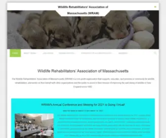 Wraminc.org(Wildlife Rehabilitators' Association of Massachusetts (WRAM)) Screenshot