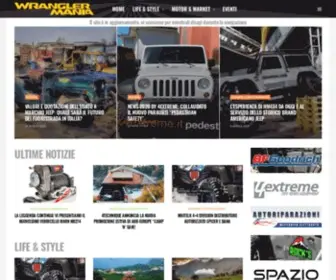 Wranglermania.it(WranglerMania la guida dedicata al mondo Jeep e al fuoristrada) Screenshot