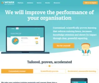 Wranx.com(Wranx is an employee development platform) Screenshot