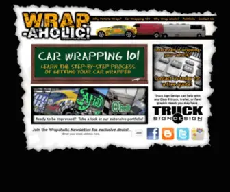 Wrapaholic.com(Vinyl wrap company) Screenshot