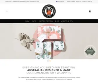 Wrapco.com.au(The Wrapping Paper Co) Screenshot