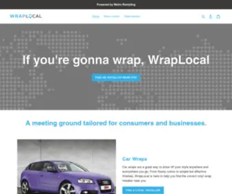 Wraplocal.com(Find a Professional Vinyl Wrap Installer Near You Today) Screenshot