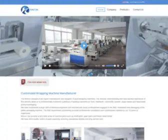 Wrapper-Video.com(Kincon has been concentrated on designing and manufacturing wrapping machine. The equipment) Screenshot