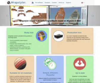 Wrapstyler.com(Wrapstyler, the fastest 3D pattern making software) Screenshot