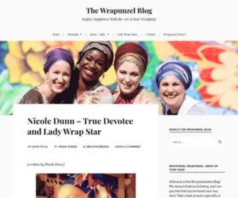 Wrapunzelblog.com(Inspire Happiness With the Art of Hair Wrapping) Screenshot