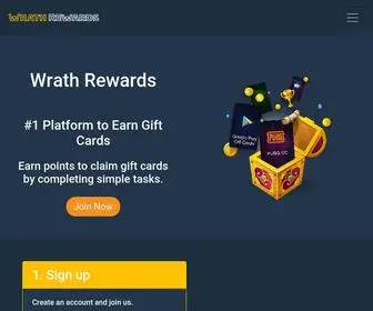 Wrathrewards.com(Wrath Rewards) Screenshot