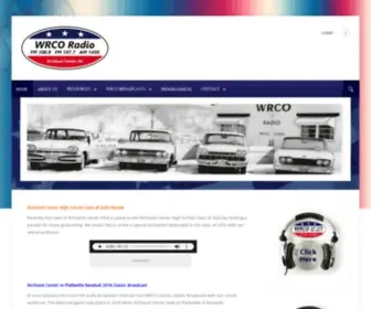 Wrco.com(WRCO AM FM Radio Richland Center Wisconsin) Screenshot