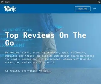 Wreite.com(Reviews and Design) Screenshot