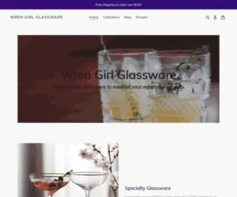 Wrengirlglassware.com(Wren Girl Glassware) Screenshot