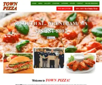 Wrenthamtownpizza.com(Town Pizza) Screenshot