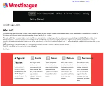 Wrestleague.com(Wrestling) Screenshot